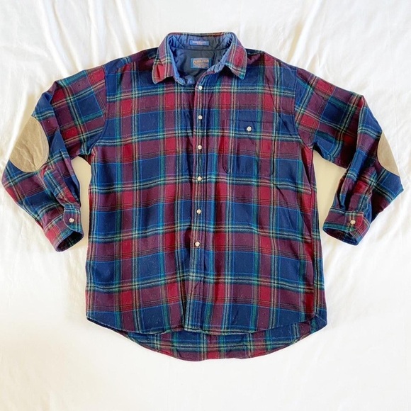 70s Pendleton Button Up Wool Flannel Shirt - Picture 2 of 5